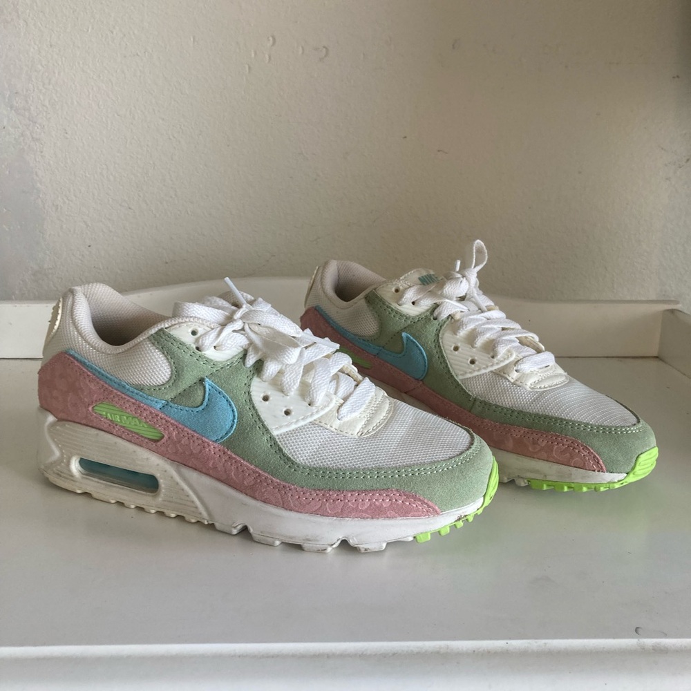 Nike Air Max Women's Sneakers - White, Pink, Green, Blue